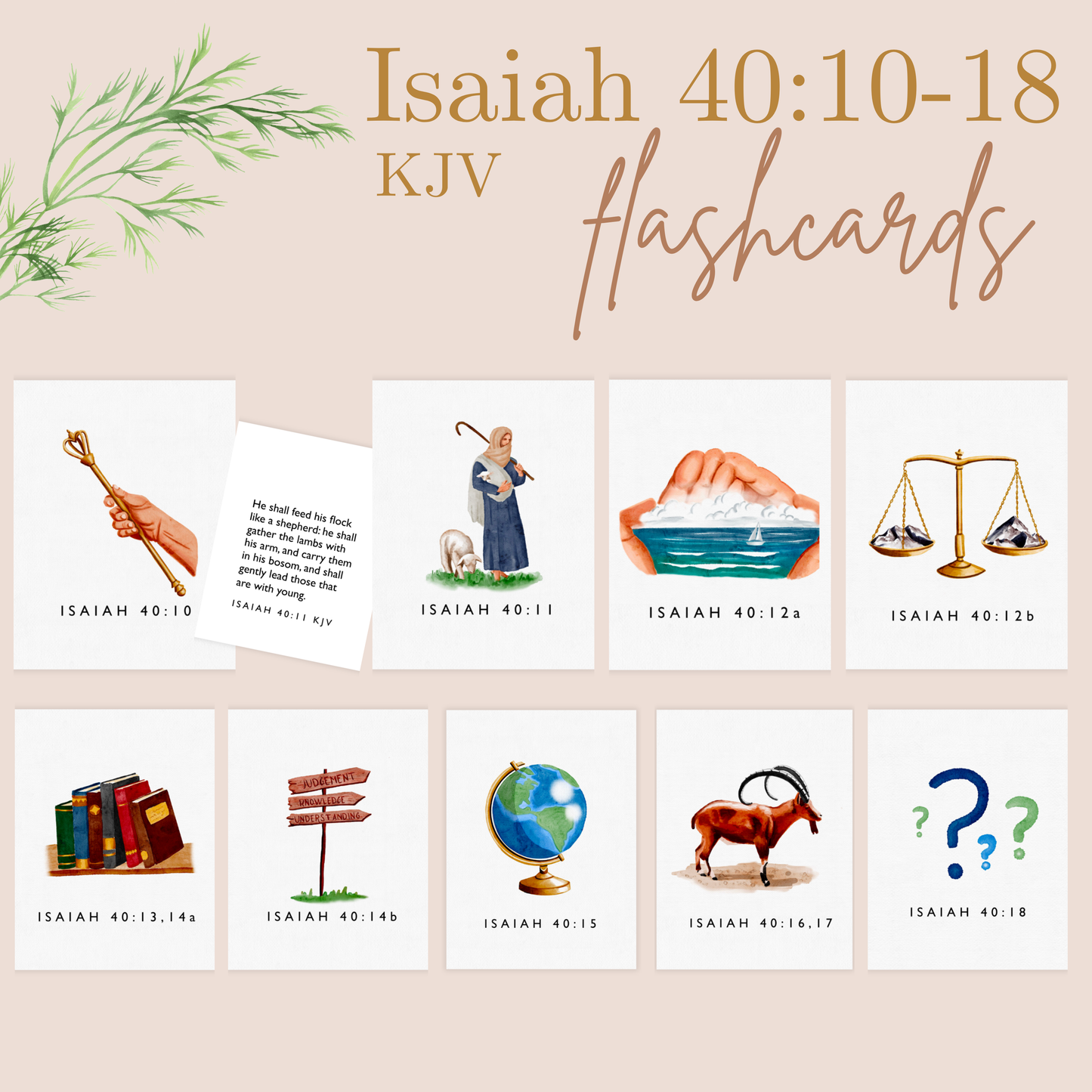 Isaiah 40:10-18 KJV