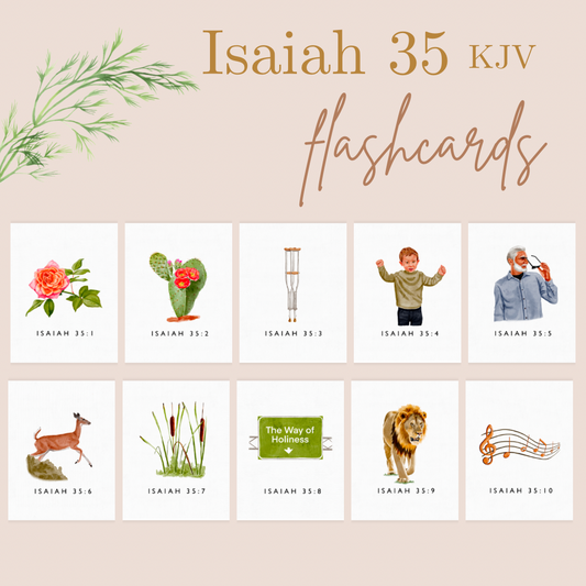 Isaiah 35 KJV Teacher Flashcards