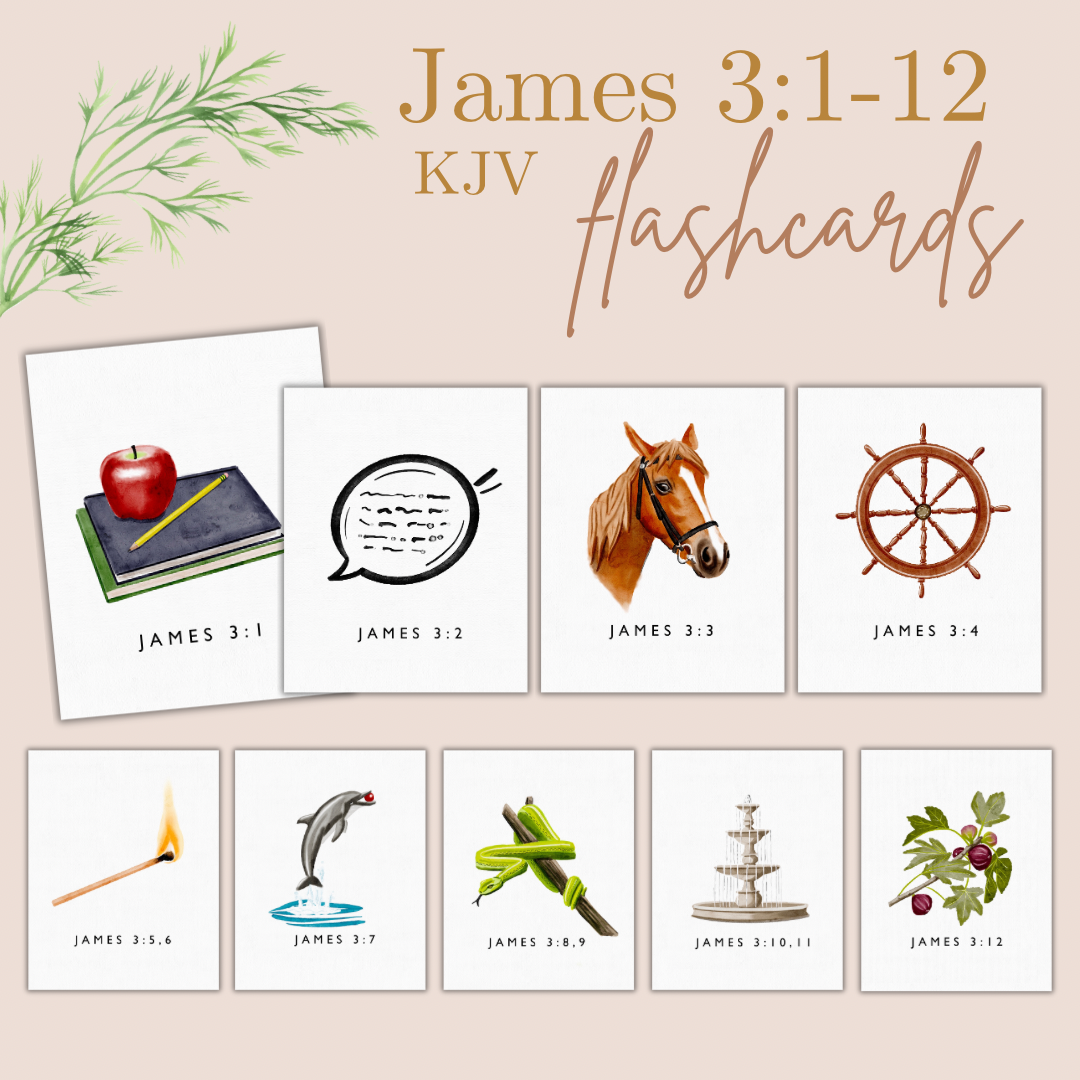 James 3 KJV Teacher Flashcards