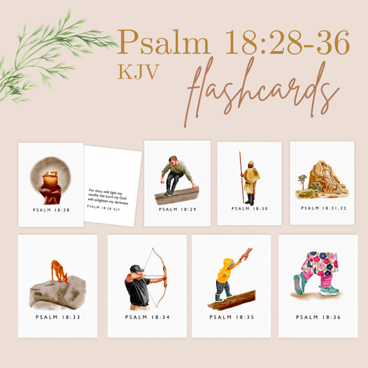Psalm 18:28-36 KJV Teacher Flashcards