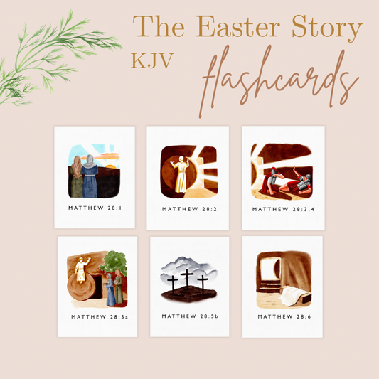 The Easter Story KJV Teacher Flashcards