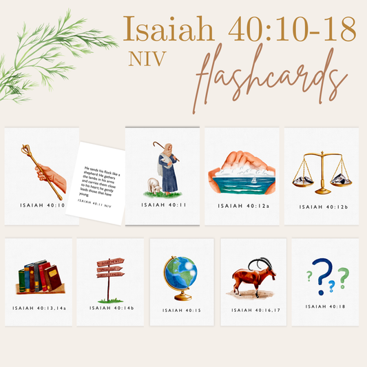 Isaiah 40 NIV Flashcards