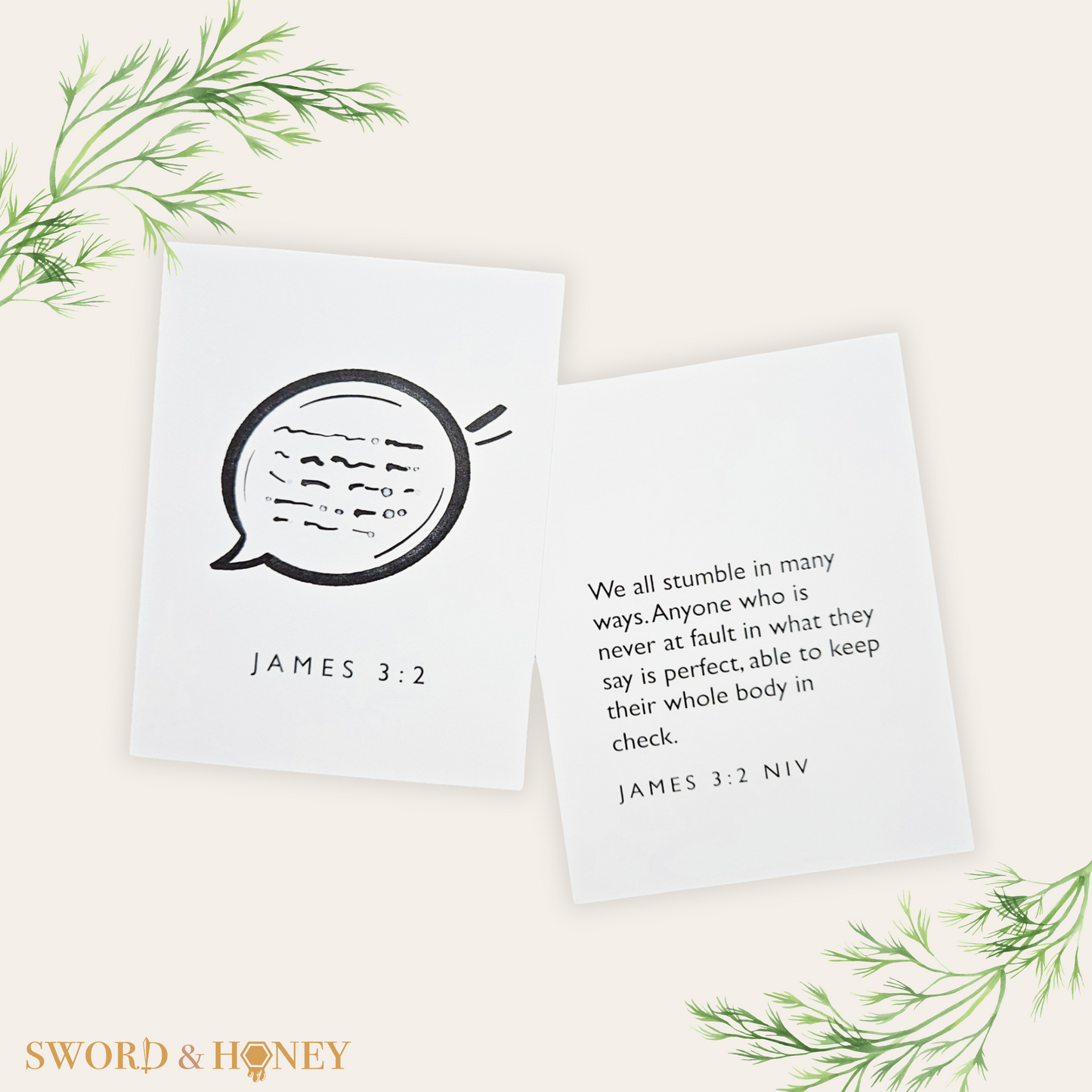 James 3 NIV Flashcards