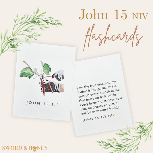 John 15 NIV Flashcards