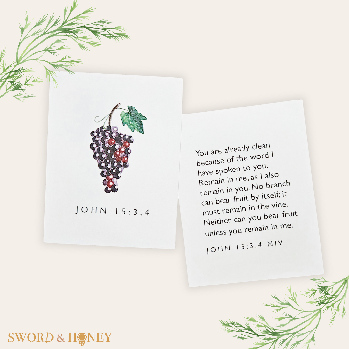 John 15 NIV Flashcards