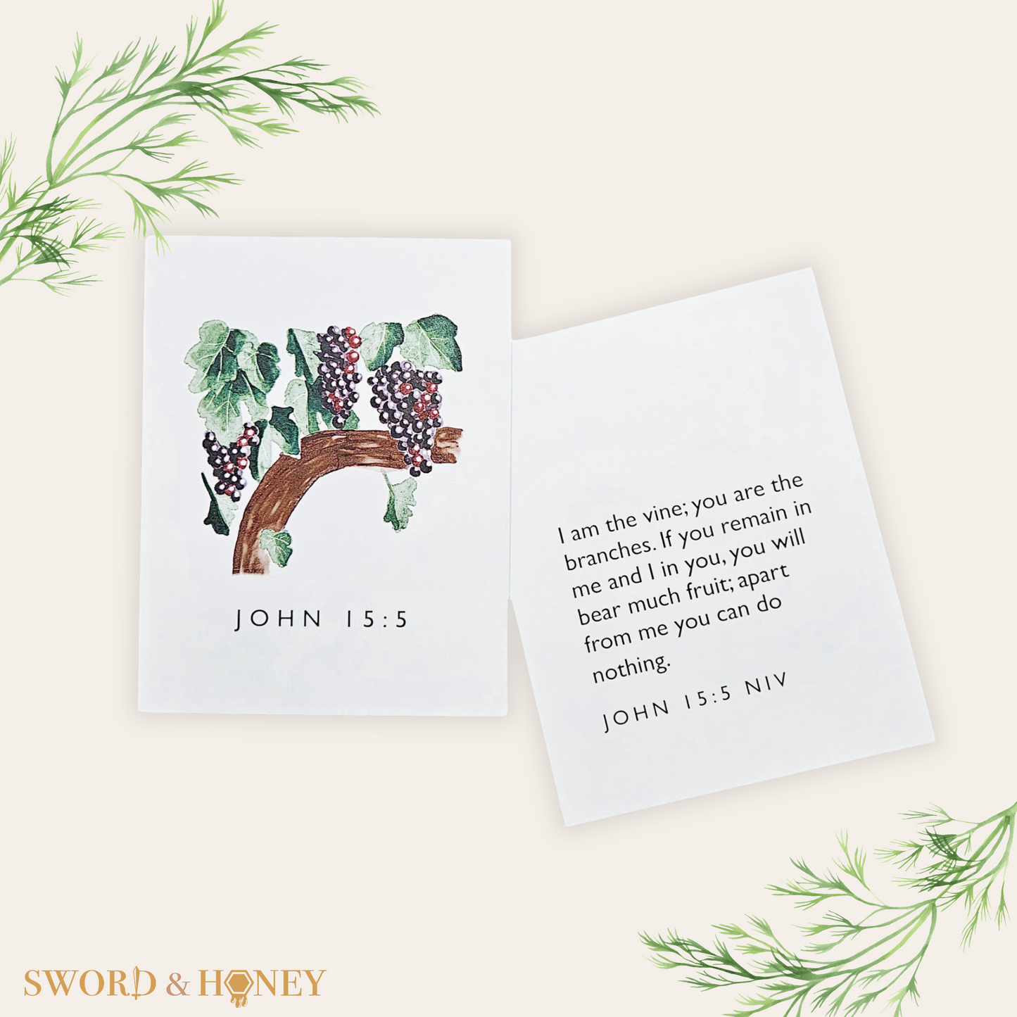 John 15 NIV Flashcards