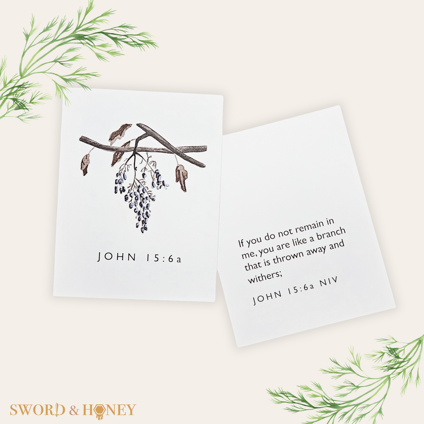 John 15 NIV Flashcards