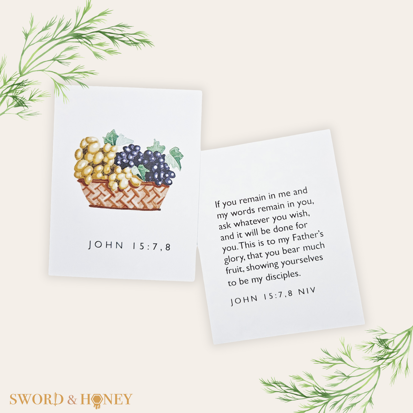 John 15 NIV Flashcards