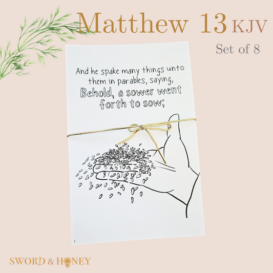 Parable of the Sower KJV Coloring Pages