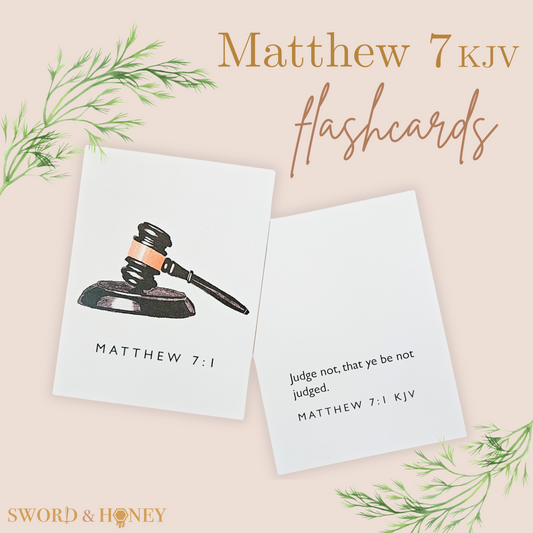 Matthew 7 KJV Flashcards