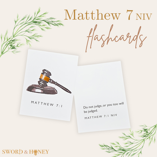 Matthew 7 NIV Flashcards