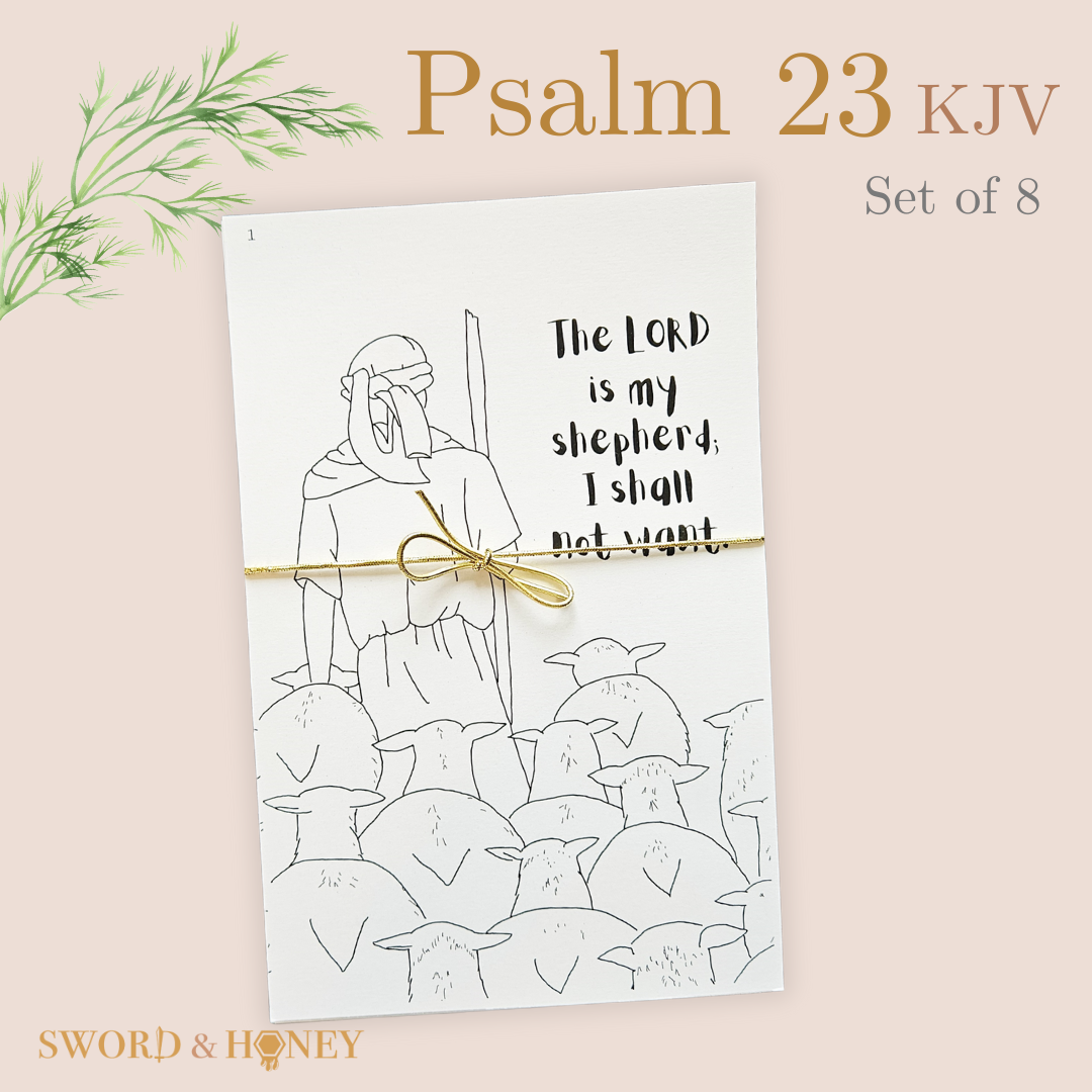 Psalm 23 KJV Coloring Pages