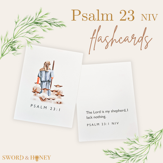 Psalm 23 NIV Flashcards