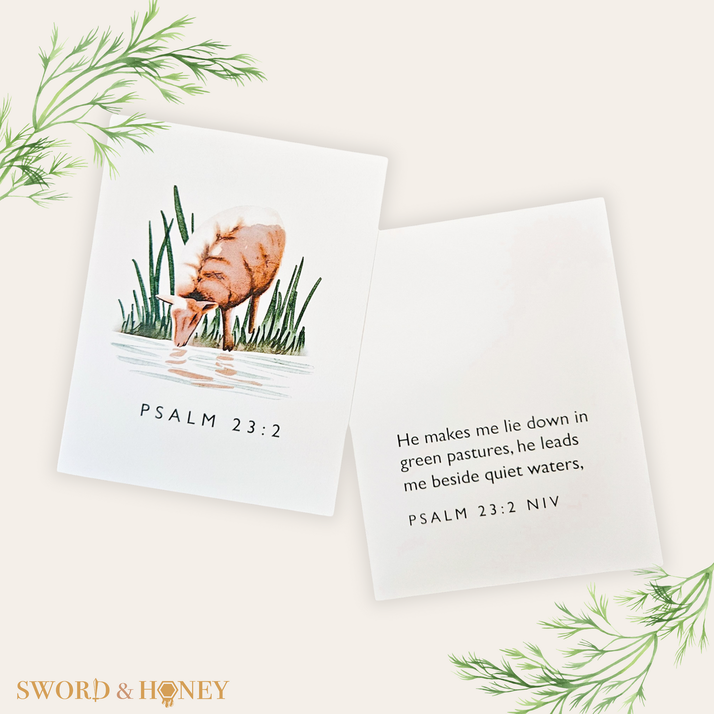 Psalm 23 NIV Flashcards