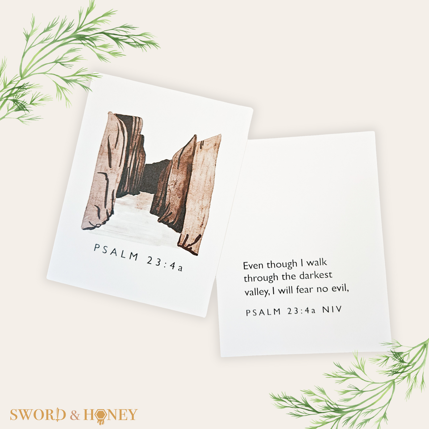 Psalm 23 NIV Flashcards