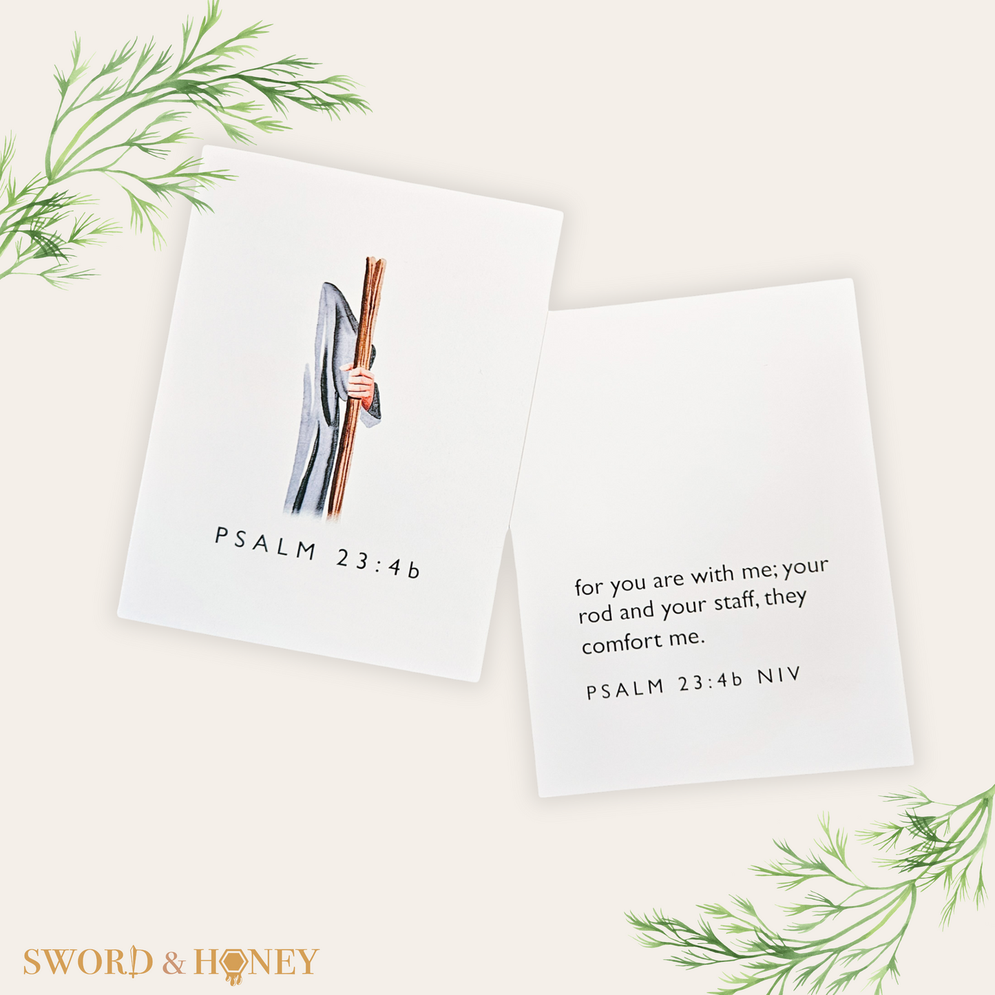 Psalm 23 NIV Flashcards