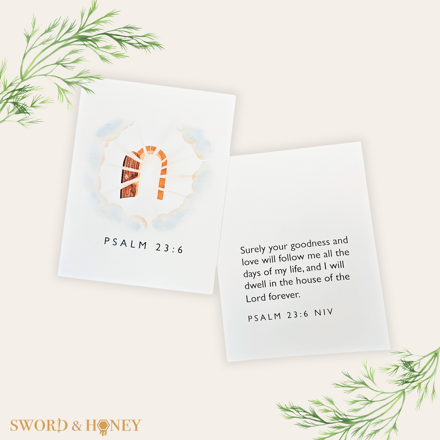 Psalm 23 NIV Flashcards