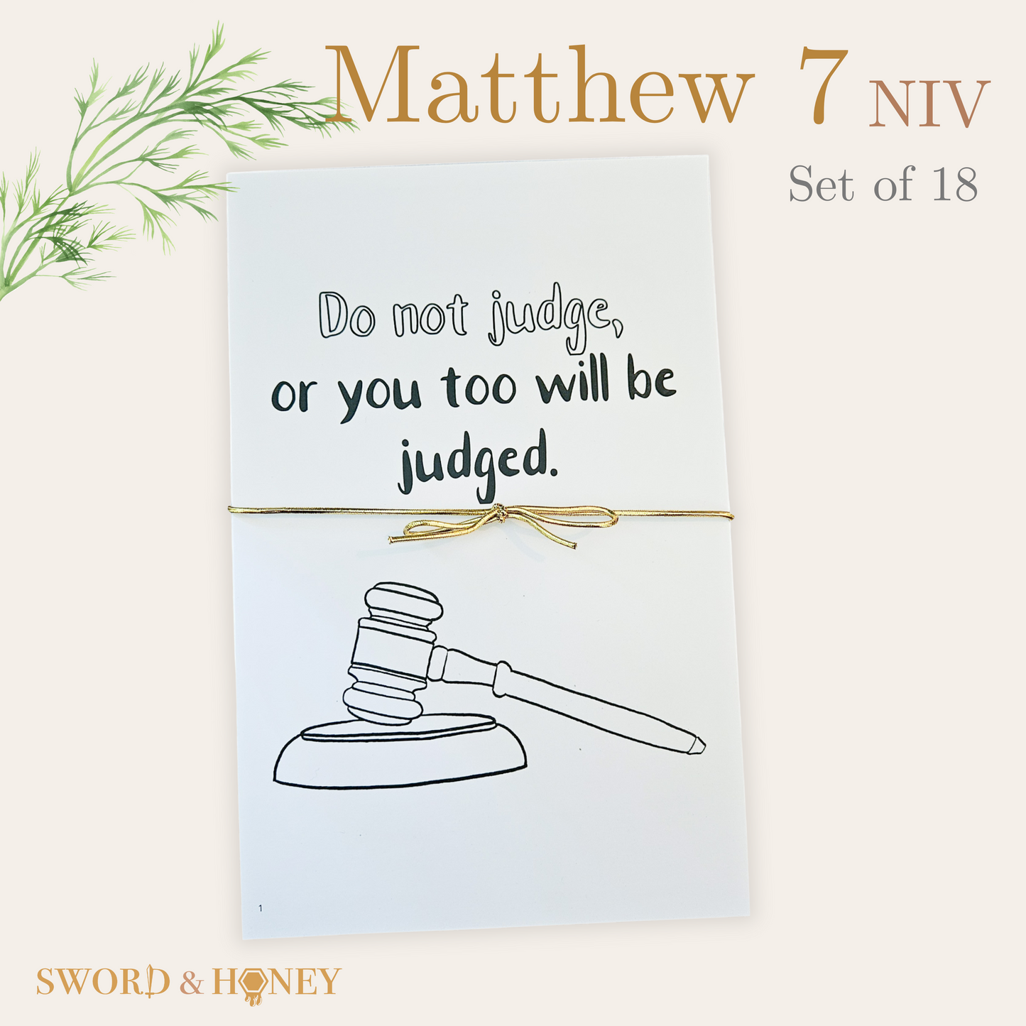 Matthew 7 NIV Coloring Pages